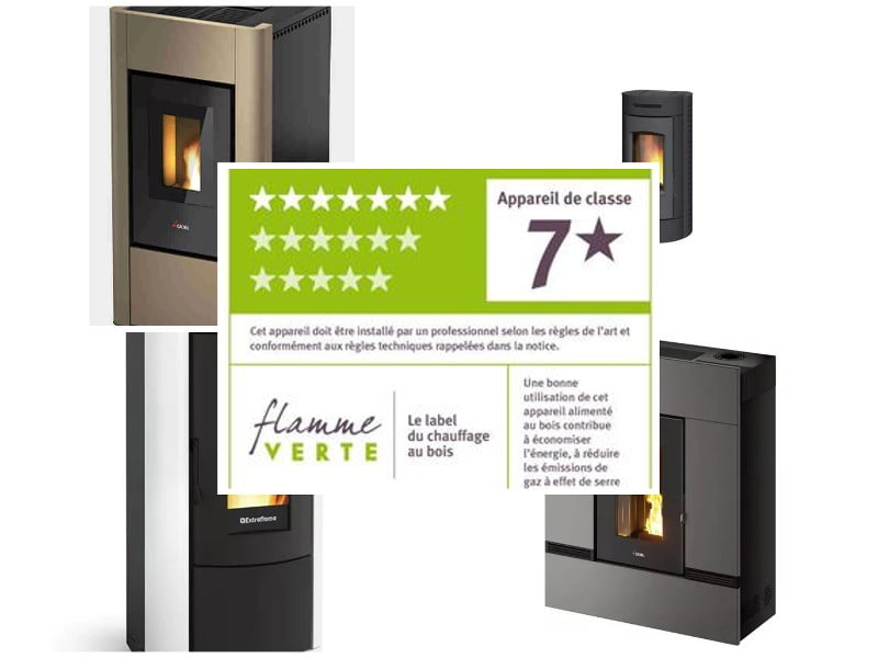 Poêles à pellets au label Flamme verte 7 étoiles