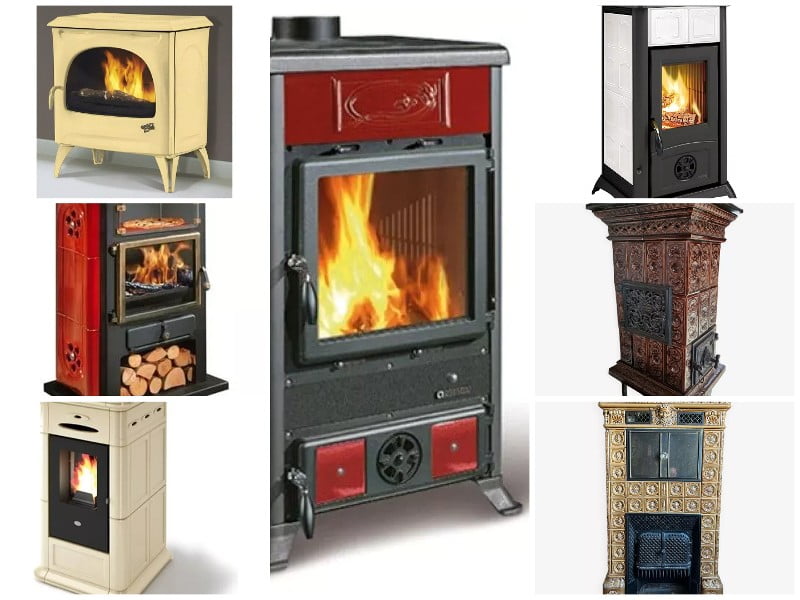 Poêles à bois céramique et émail