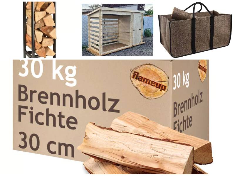 Bûches de bois de chauffage