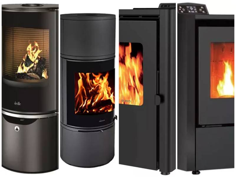 Poêle bois et pellets 6kw