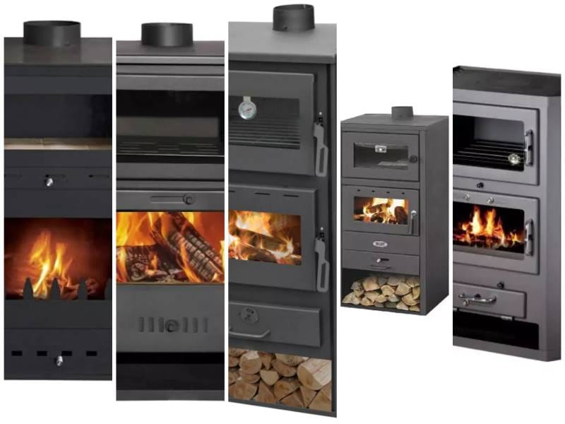 Poêle à bois avec four